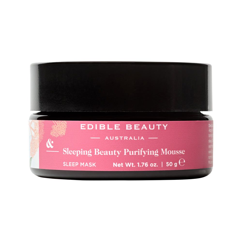 image of Edible Beauty Australia & Sleeping Beauty Purifying Mousse - Sleep Mask 50g with white background