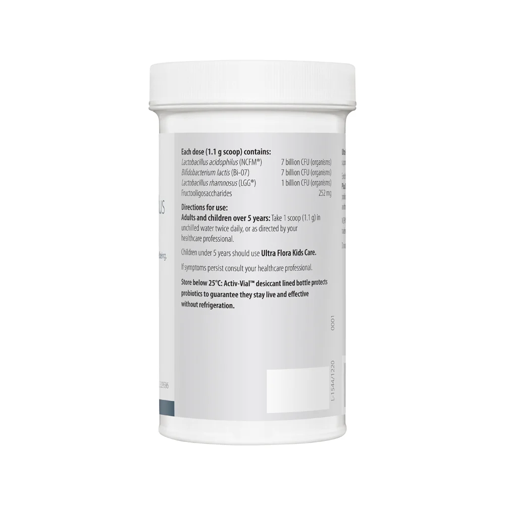 image of Metagenics Ultra Flora Plus Dairy Free Oral Powder 50g on white background