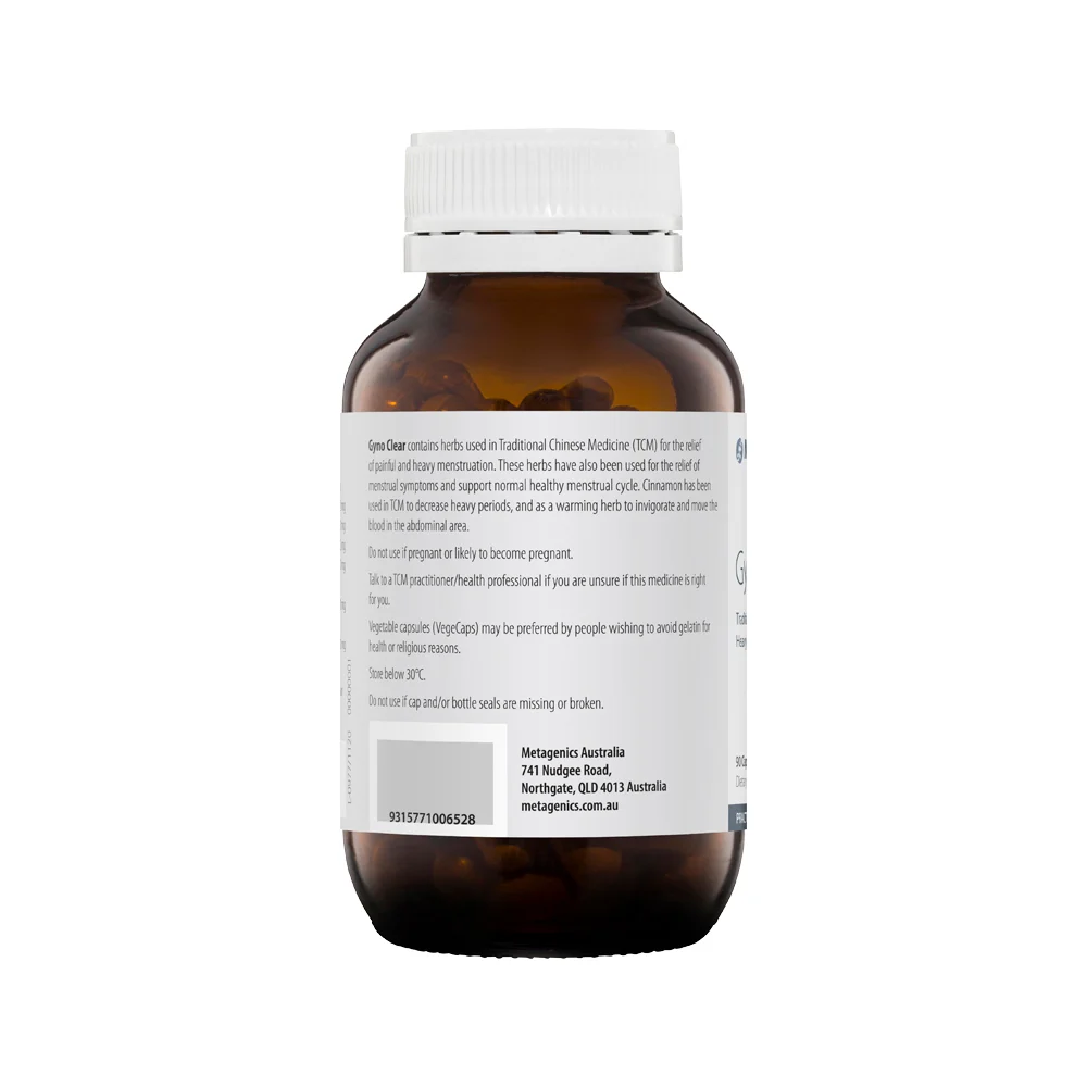 image of Metagenics Gyno Clear 90c on white background