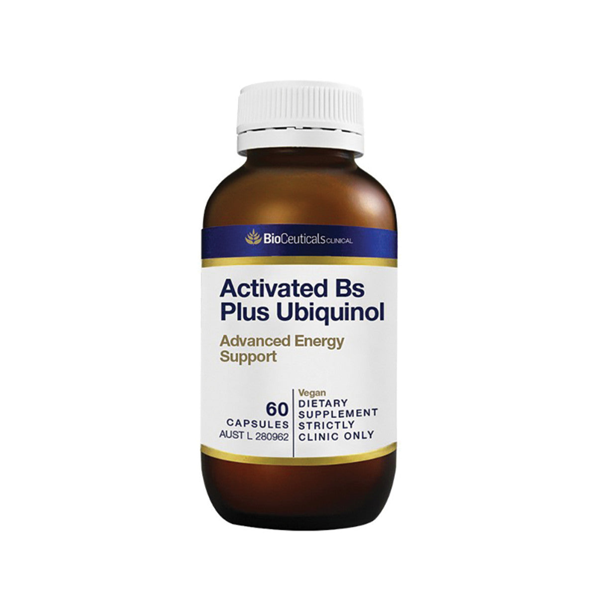 image of BioCeuticals Clinical Activated Bs Plus Ubiquinol 60c on white background