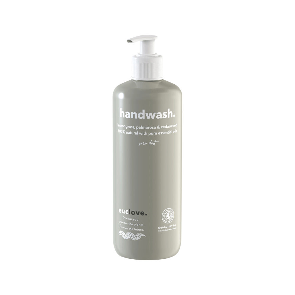 Euclove Hand Wash Lemongrass, Palmarosa & Cedarwood 1L