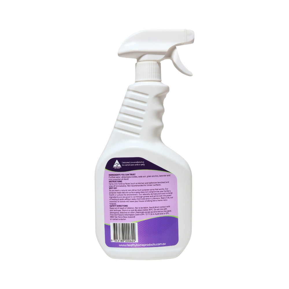 image of ABODE SURFACE SPRAY WILD LAVENDER & MINT 750ML on white background