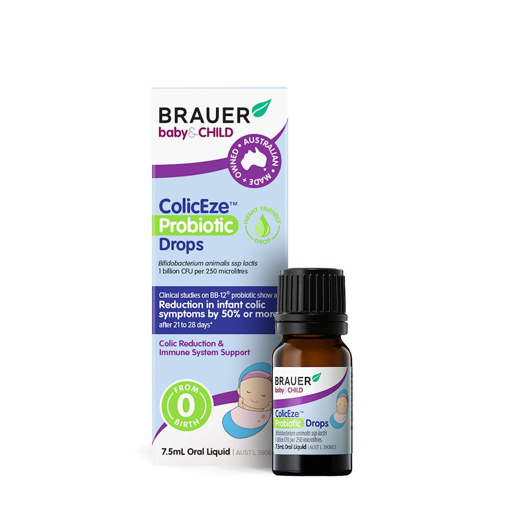 image of Brauer Baby & Child ColicEze Probiotic Drops Oral Liquid 7.5ml on white background
