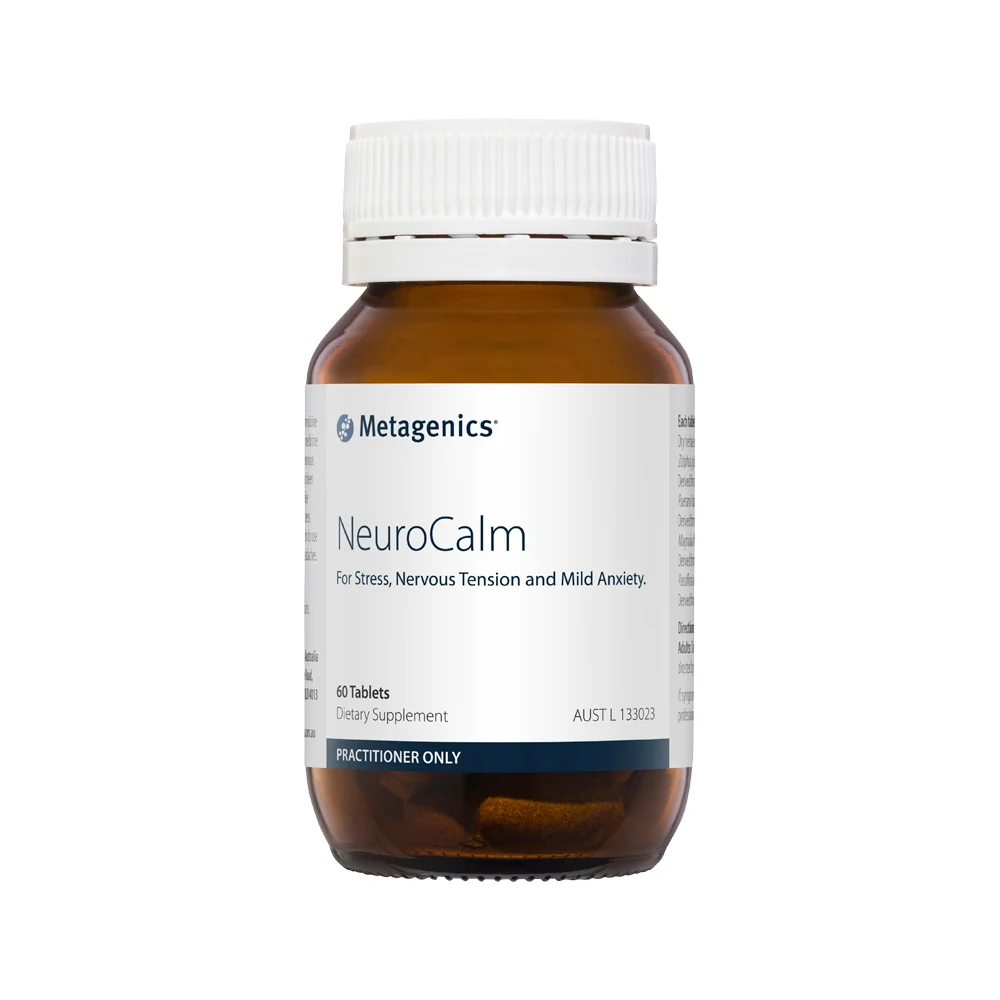 image of Metagenics NeuroCalm 60t
 on wite background