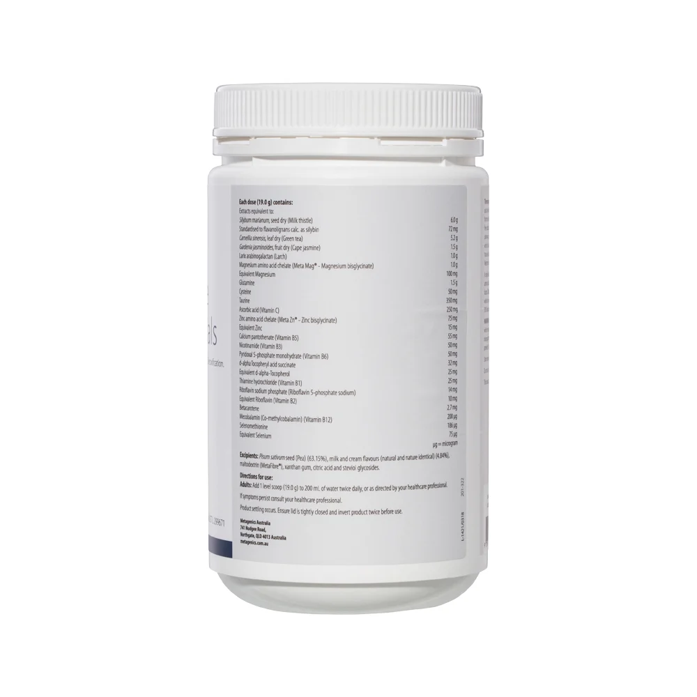 image of Metagenics Thermophase Detox Essentials 532g on white background