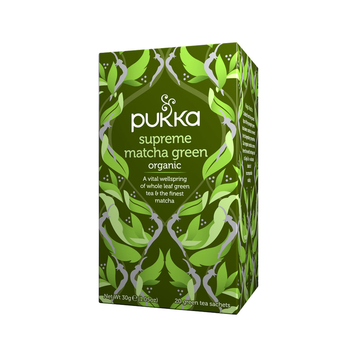 image of Pukka Organic Supreme Matcha Green x 20 Tea Bags on white background