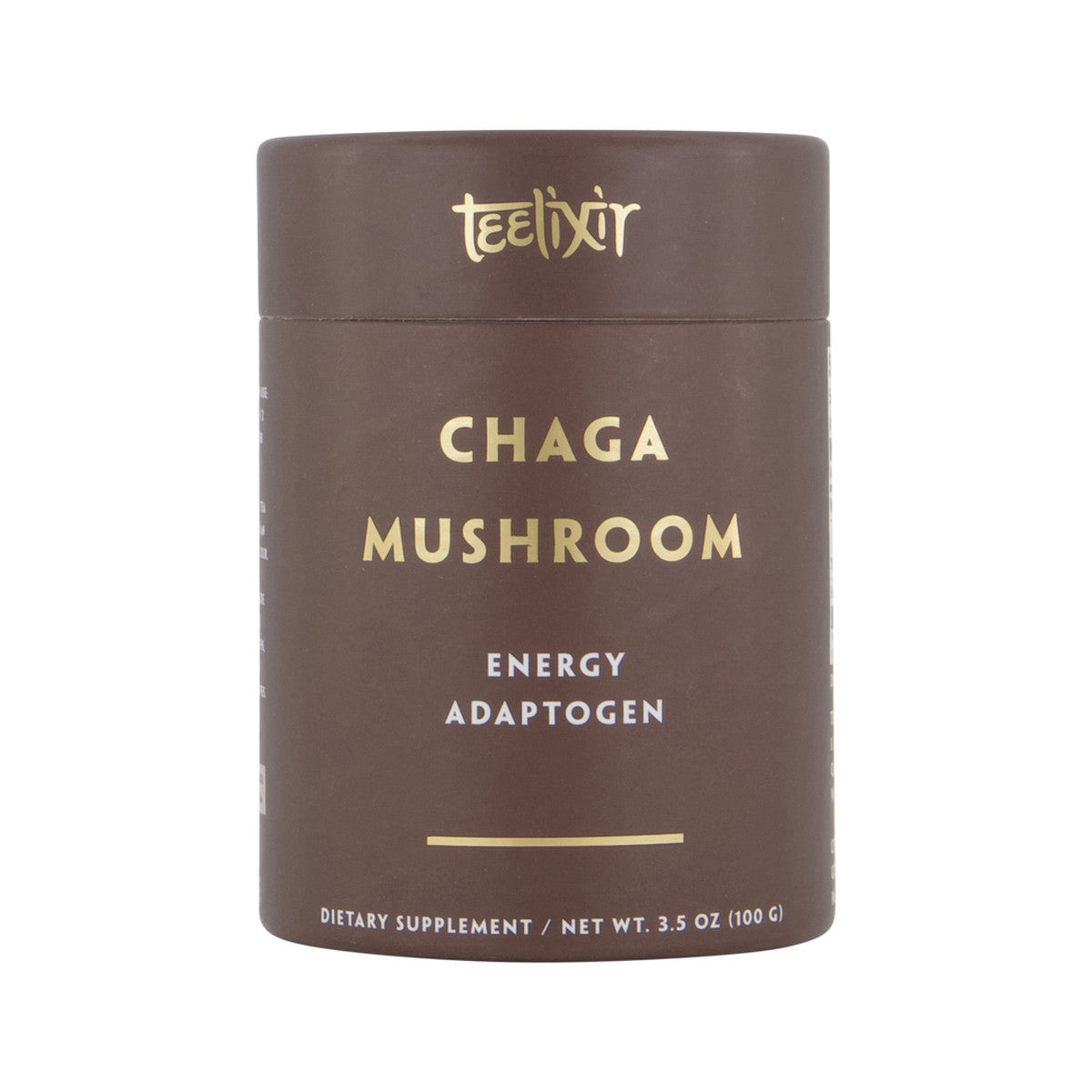 image of Teelixir Organic Chaga Mushroom (Energy Adaptogen) 100g on white background
