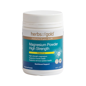 Herbs of Gold Magnesium Powder High Strength Pineapple — pineapple-flavoured high-strength magnesium