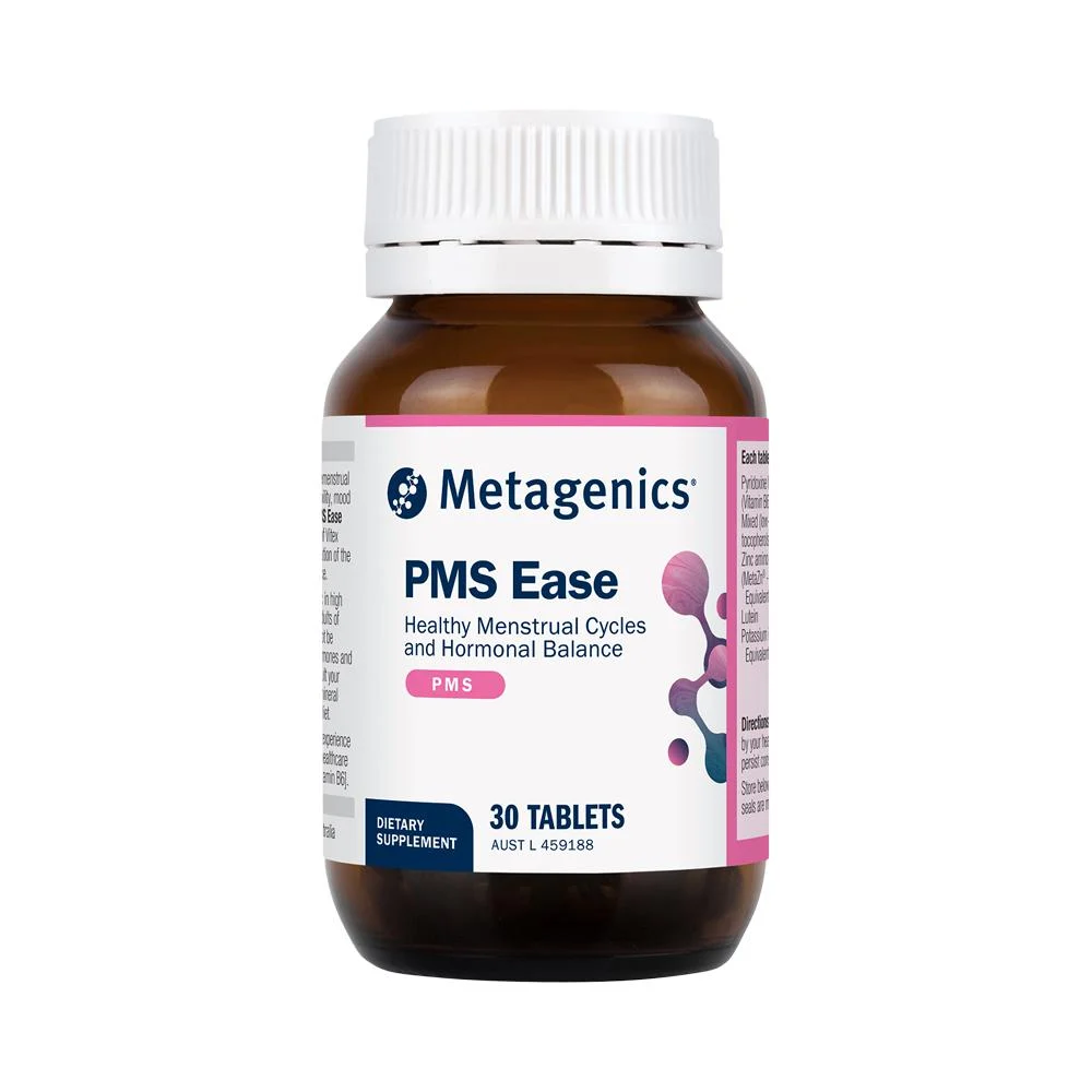 image of Metagenics PMS Ease 30t on white background 