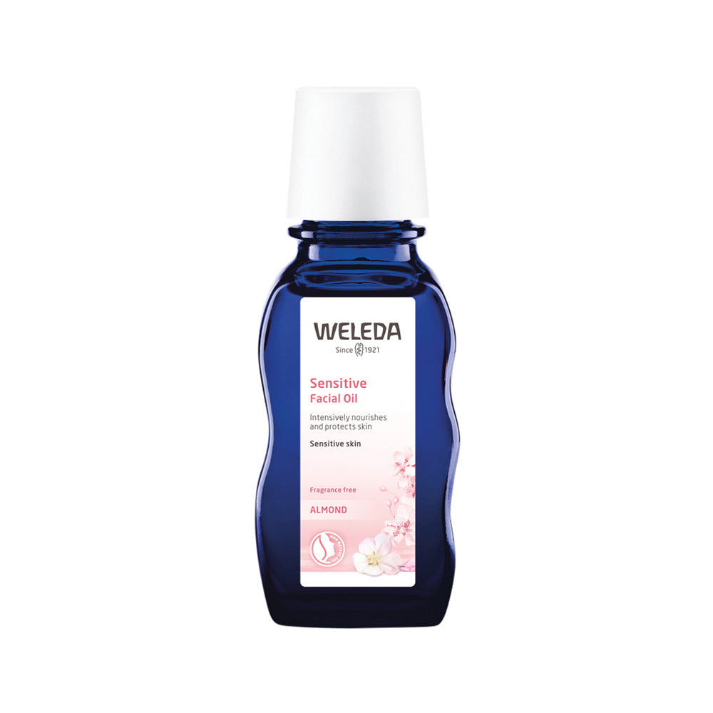 image of Weleda Organic Sensitive Facial Oil (Almond) 50ml on white background