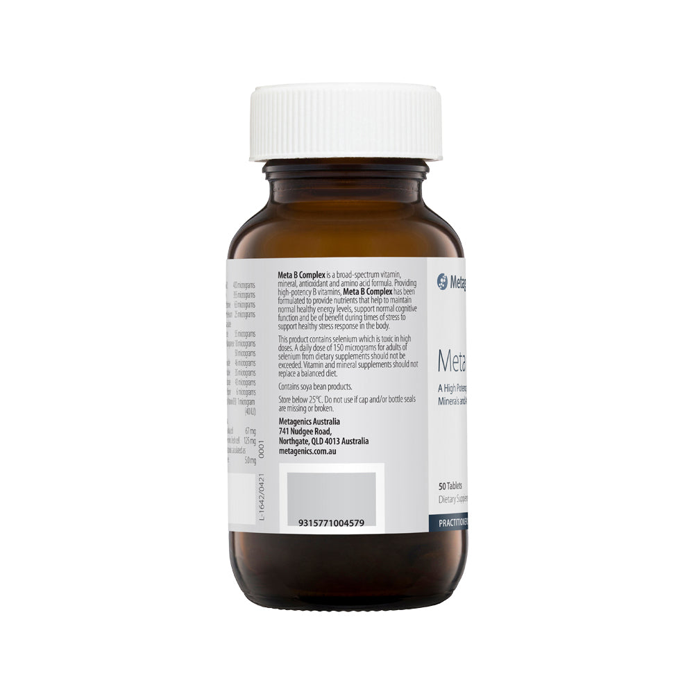 image of Metagenics Meta B Complex 50t on white background