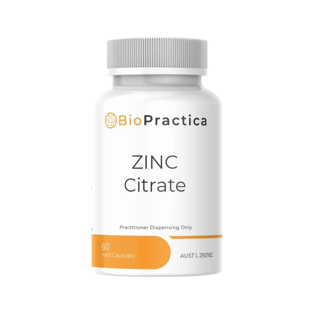 image of Bio-Practica Clinical Essentials Zinc CITRATE 60c on white background