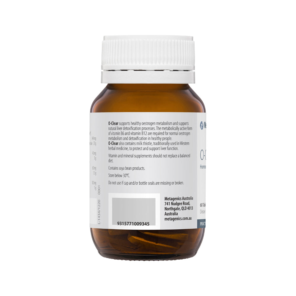 image of Metagenics O-Clear 60t on white background