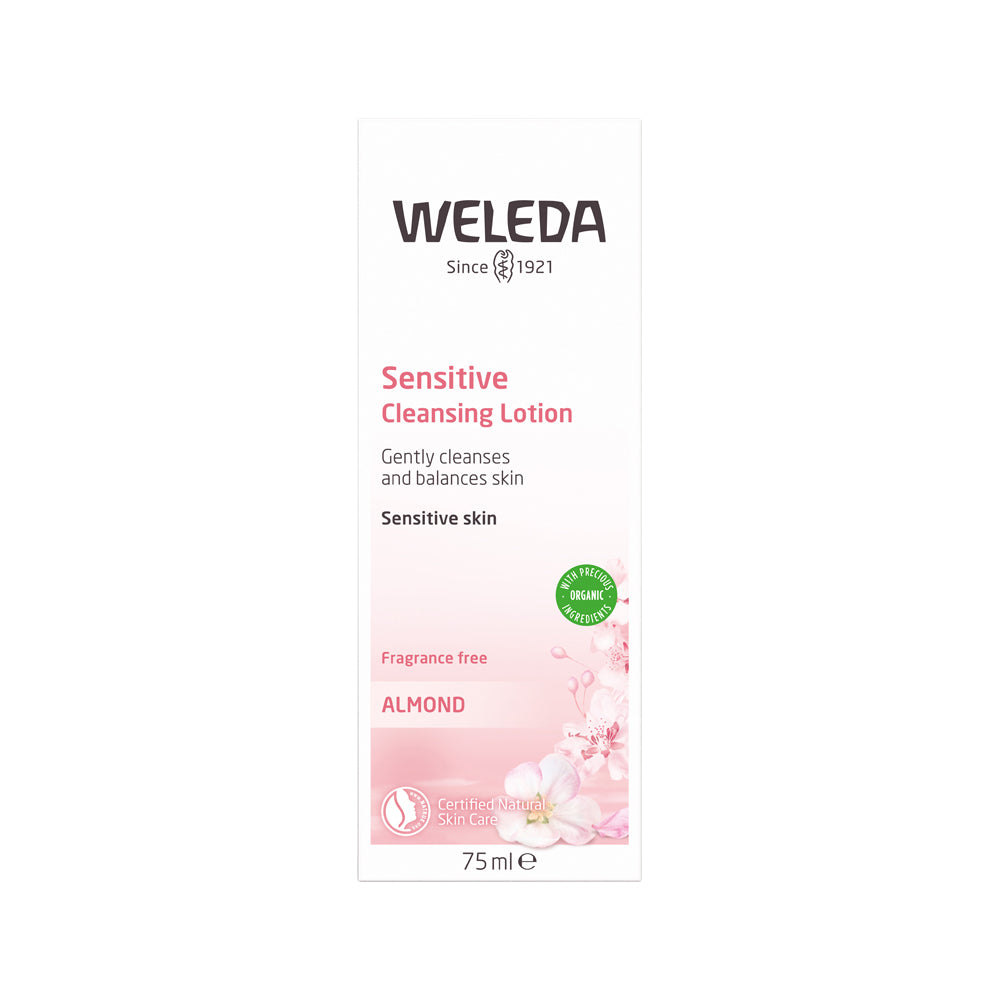 image of Weleda Sensitive Cleansing Lotion (Almond) 75ml on white background