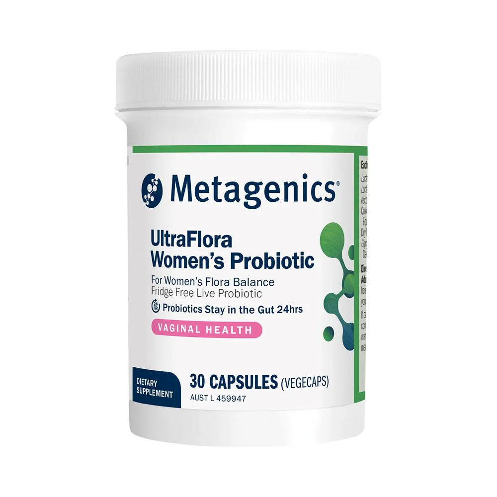 image of Metagenics UltraFlora Womens Probiotic 30c on white background