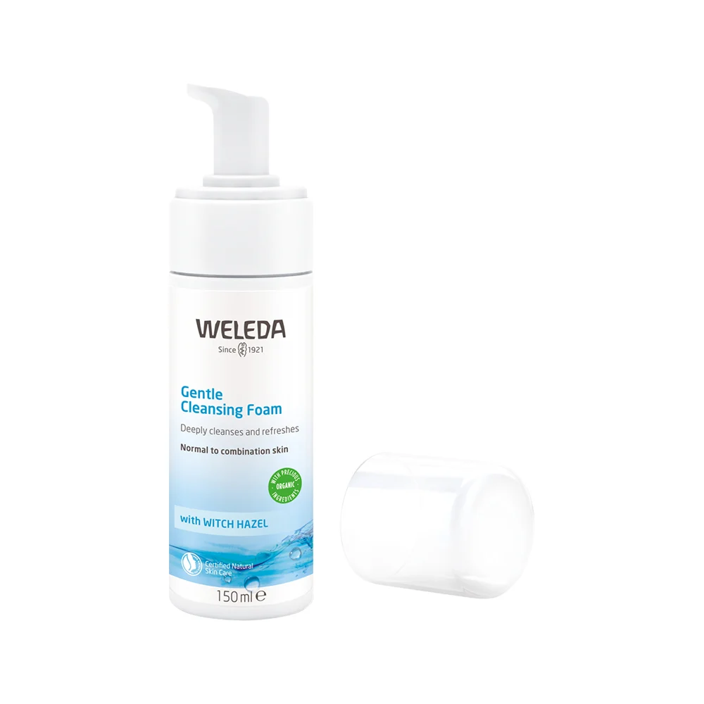 image of Weleda Gentle Cleansing Foam with Witch Hazel 150ml on white background