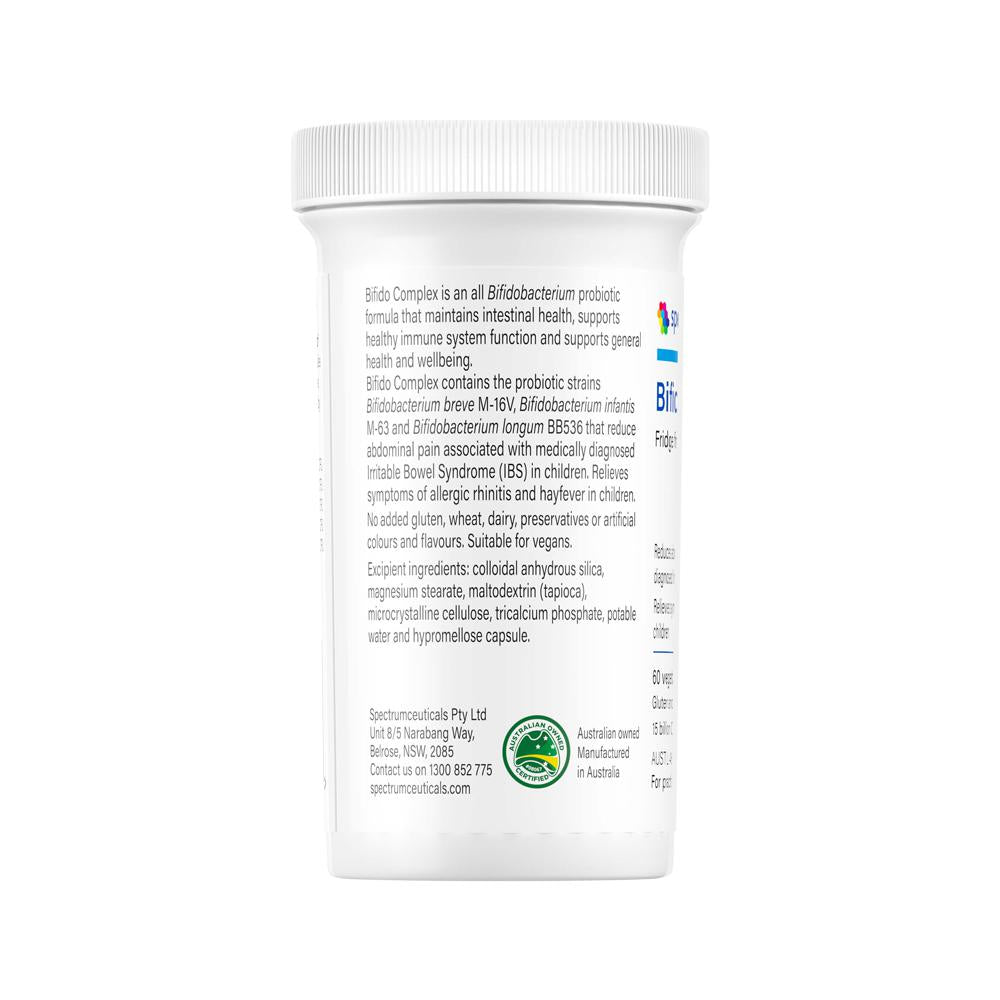image of SPECTRUMCEUTICALS BIFIDO COMPLEX (FRIDGE FREE MULTI-STRAIN PROBIOTIC) 60VC on white background

