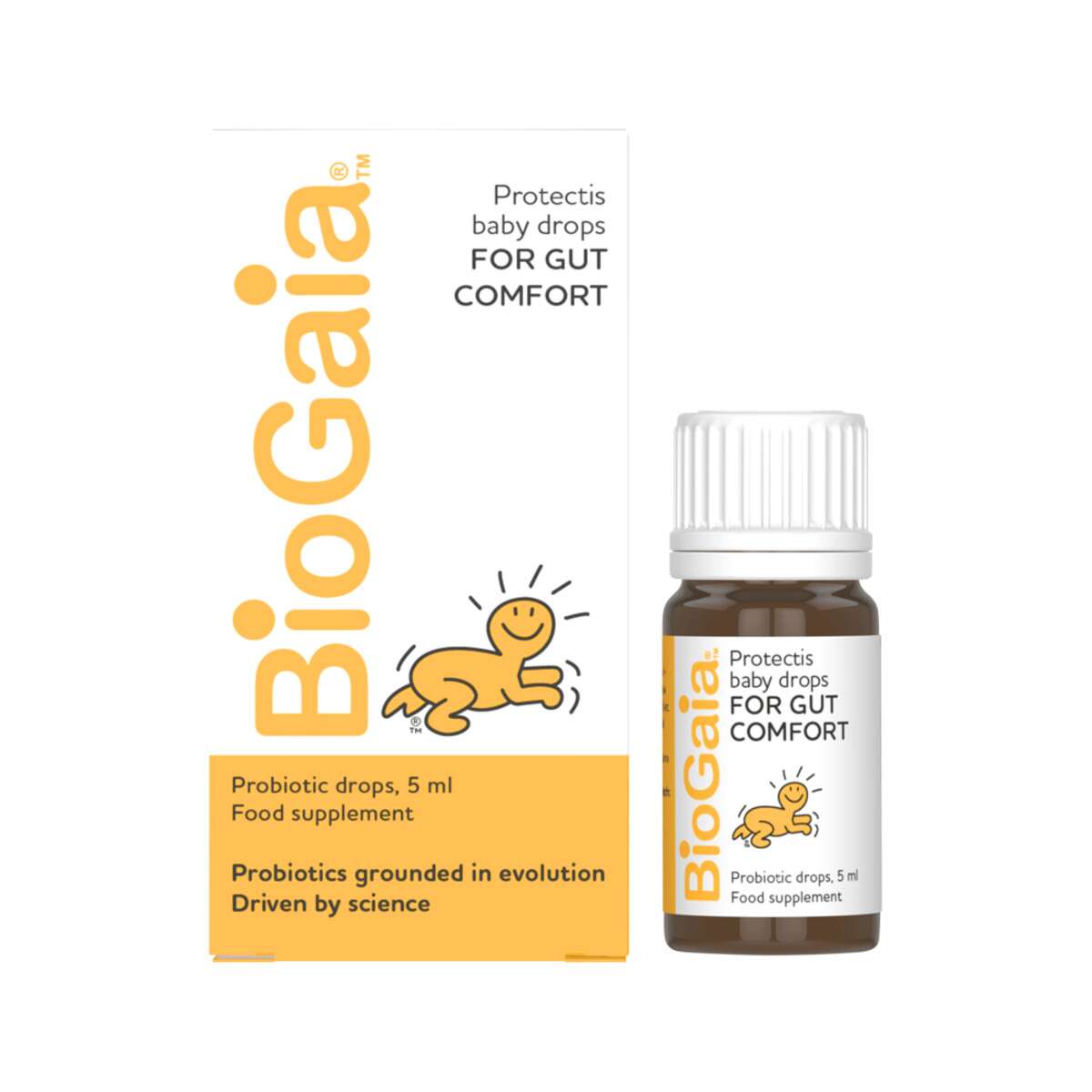 image of Bio-Practica BioGaia Protectis Baby Drops (For Gut Comfort) 5ml on white background 