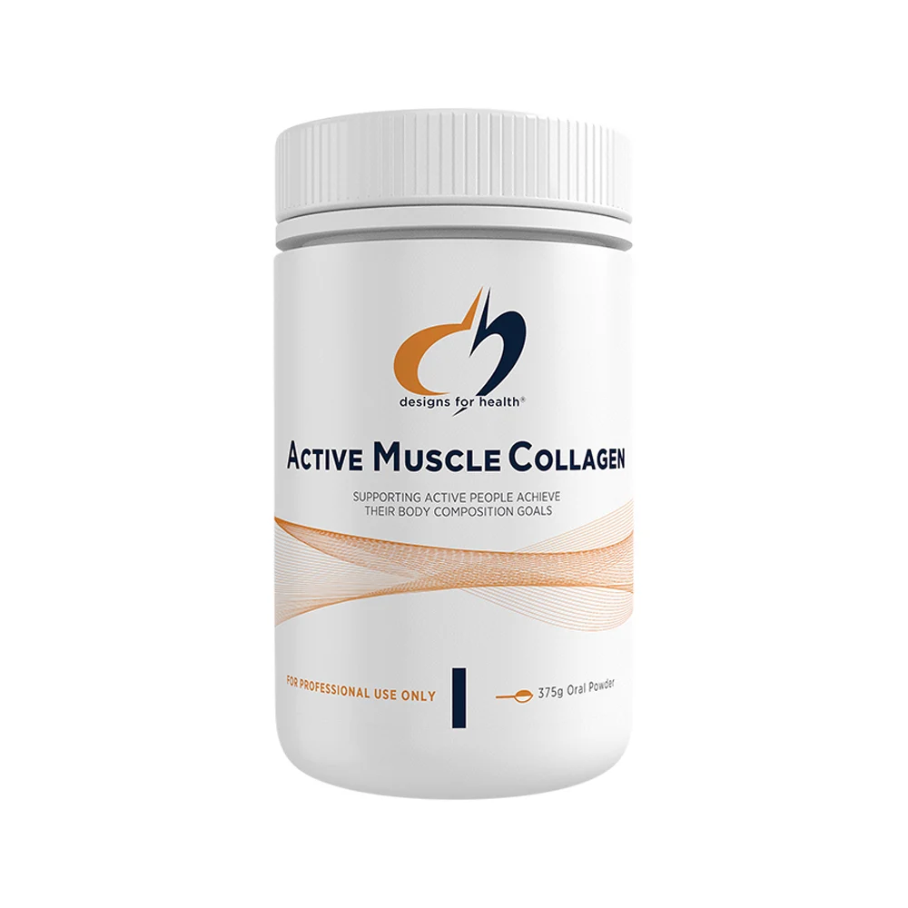 image of Designs For Health Active Muscle Collagen 375g on white background
