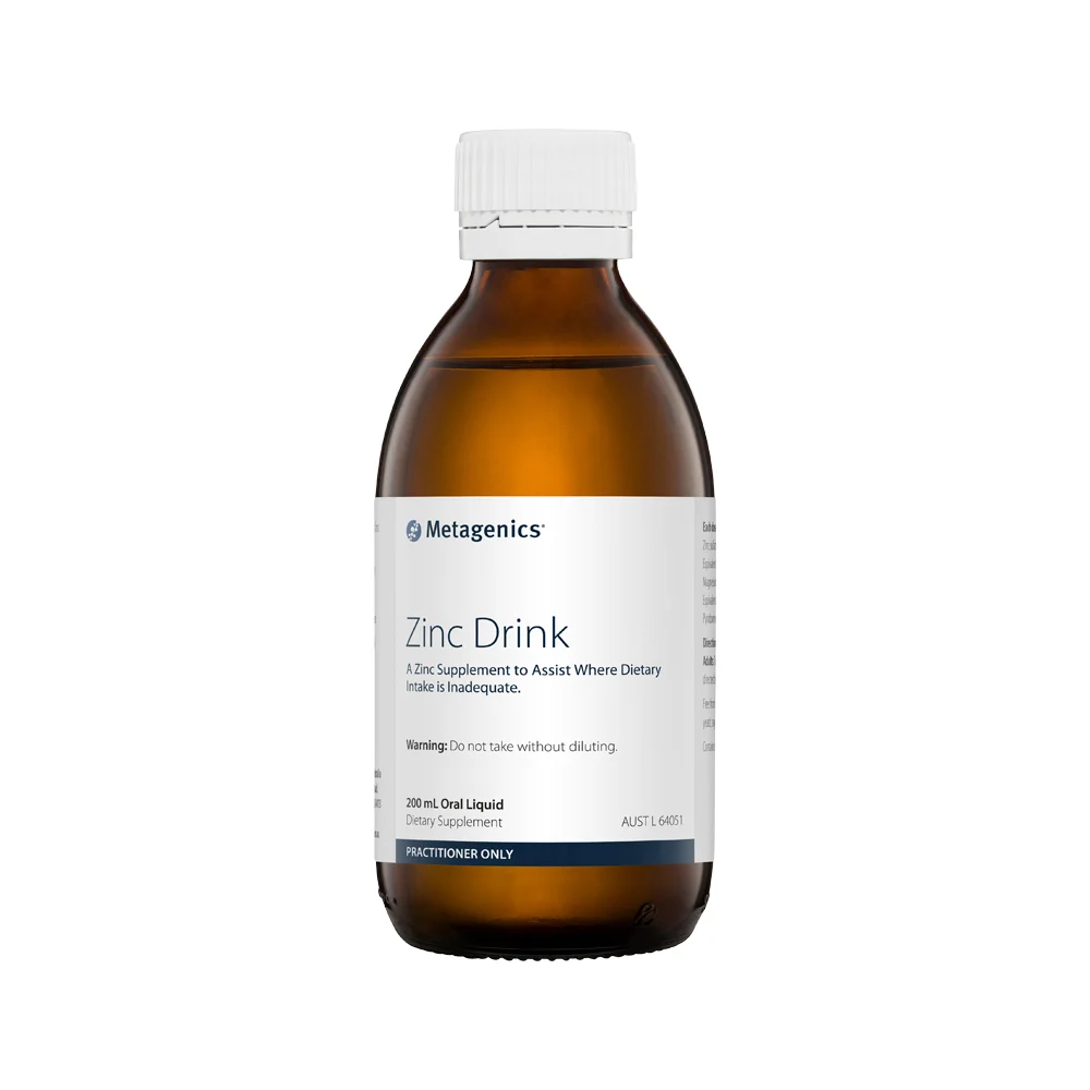 image of Metagenics Zinc Drink Oral Liquid 200ml on white background