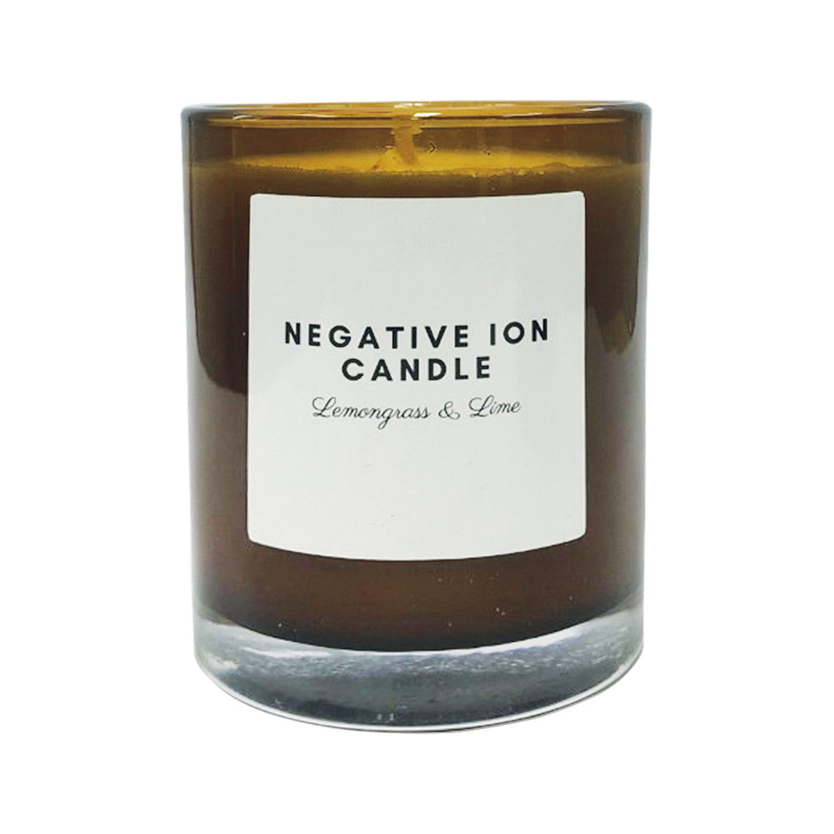 image of Supercharged Food Negative Ion Candle Lemongrass & Lime 200ml on white background