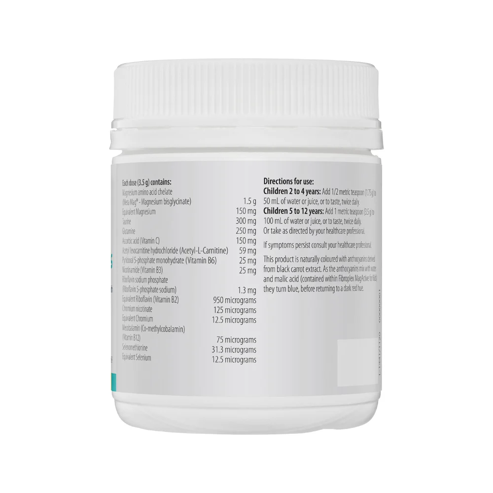 image of Metagenics Kids Fibroplex MagActive Kids 120g on white background
