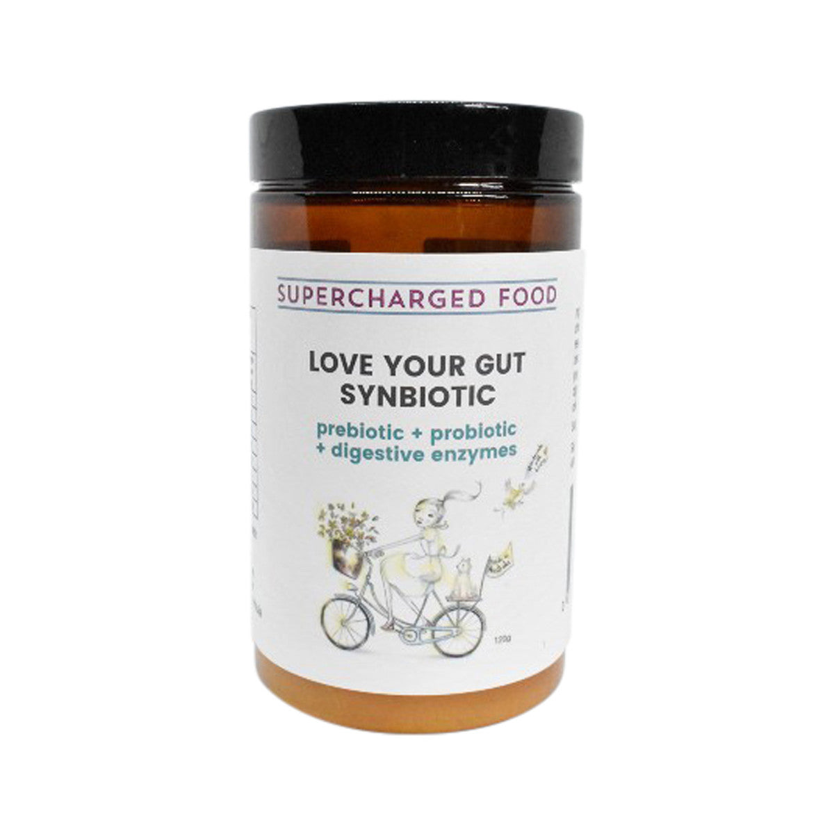 image of Supercharged Food Love Your Gut Synbiotic 120g on white background