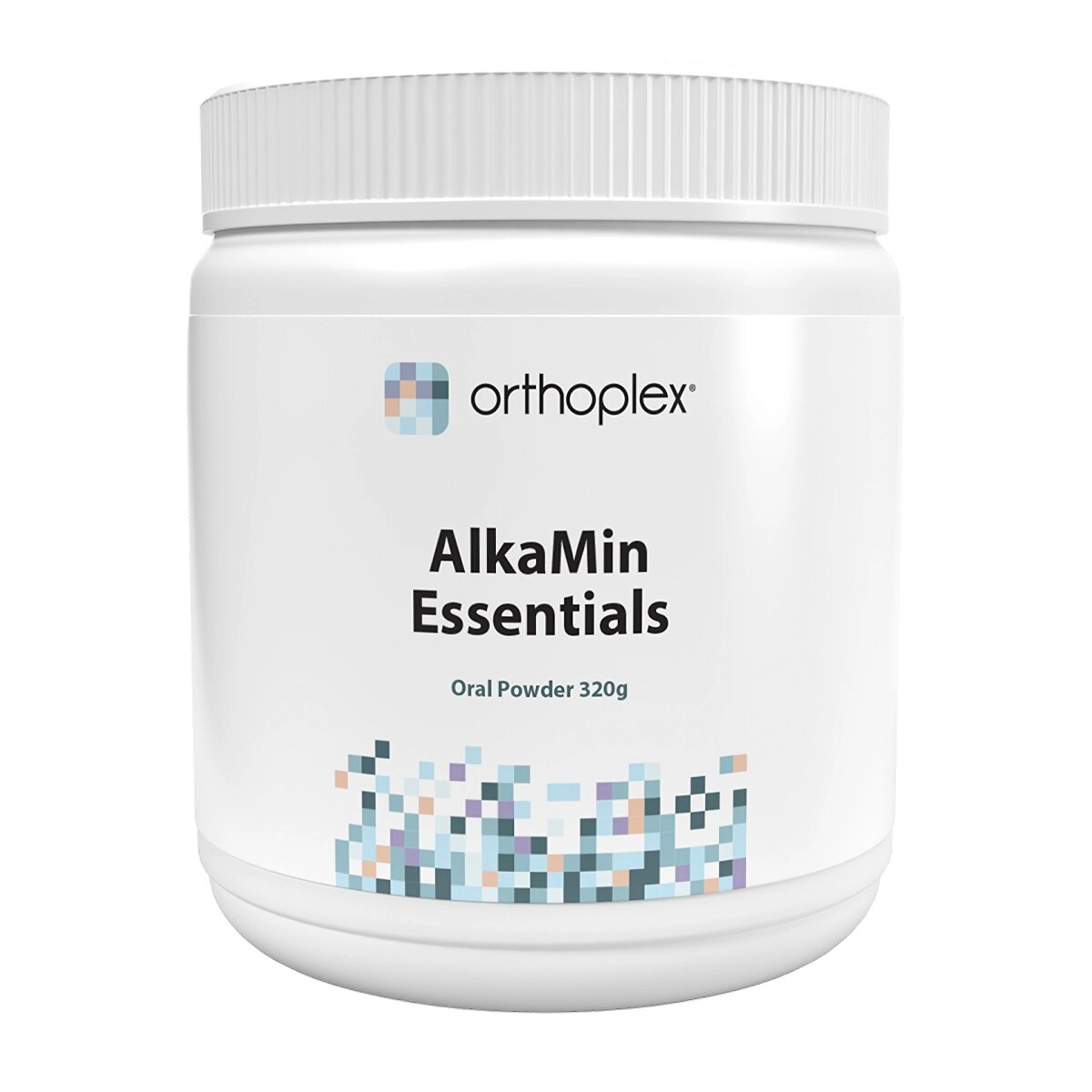 image of Orthoplex White AlkaMin Essentials 320g with white background 