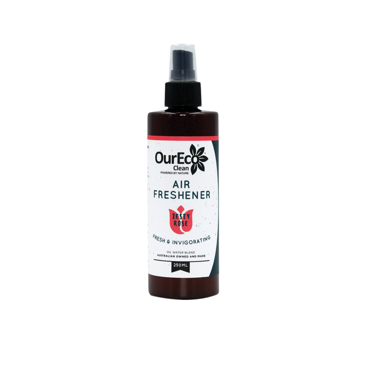 image of a OurEco Clean Air Freshener Zesty Rose 250ml on white background