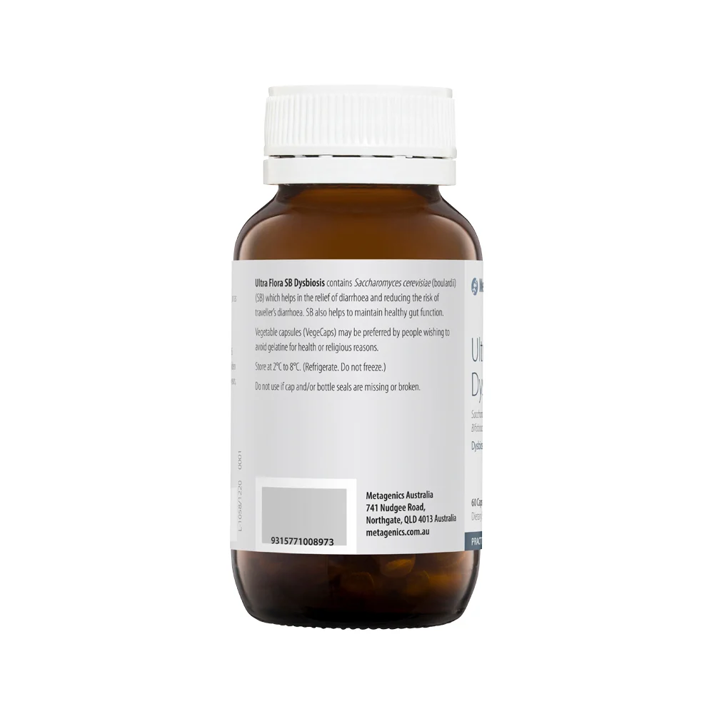 image of Metagenics Ultra Flora SB Dysbiosis 60vc on white background