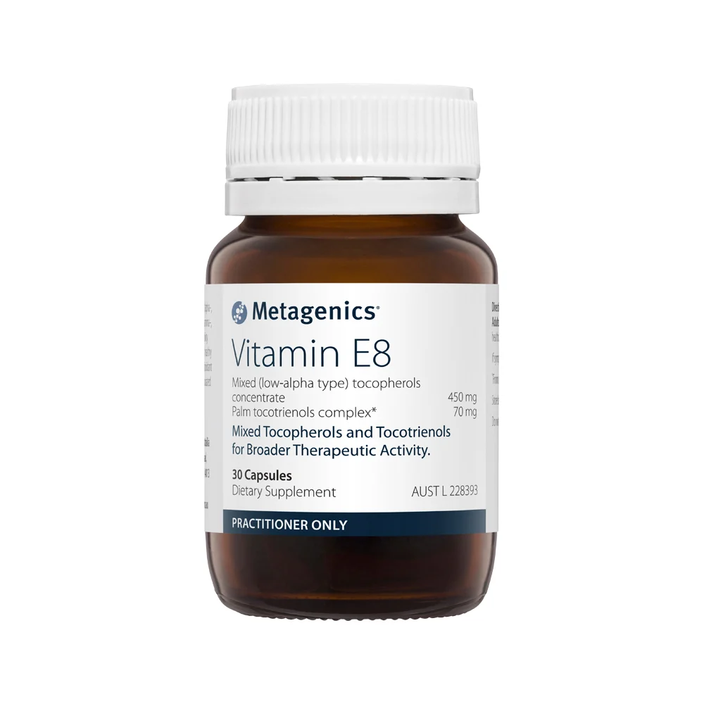image of Metagenics Vitamin E8 30c on white background