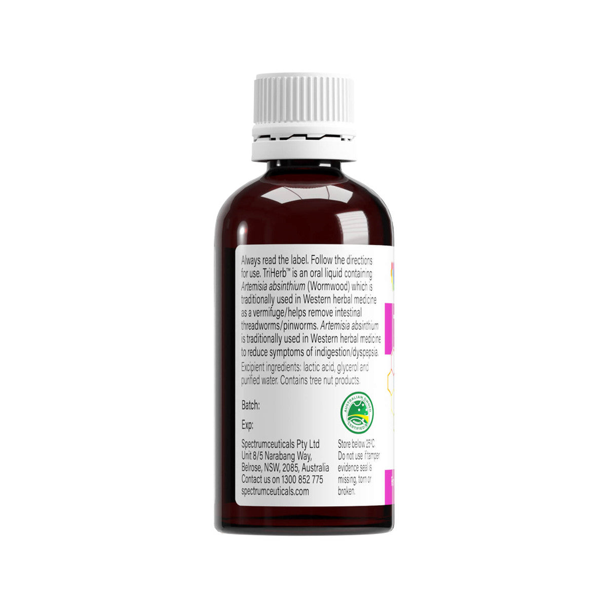 image of Spectrumceuticals TriHerb Oral Liquid 50ml on white background