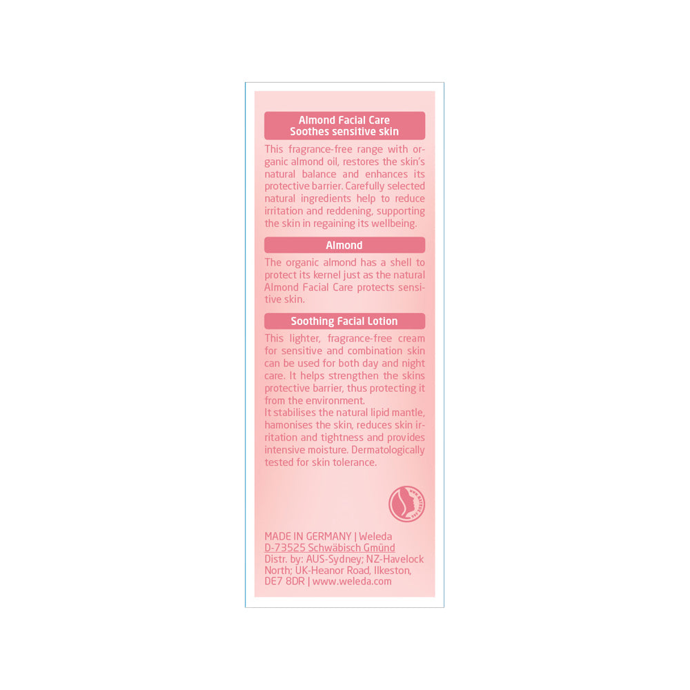 image of Weleda Sensitive Facial Lotion (Almond) 30ml on white background
