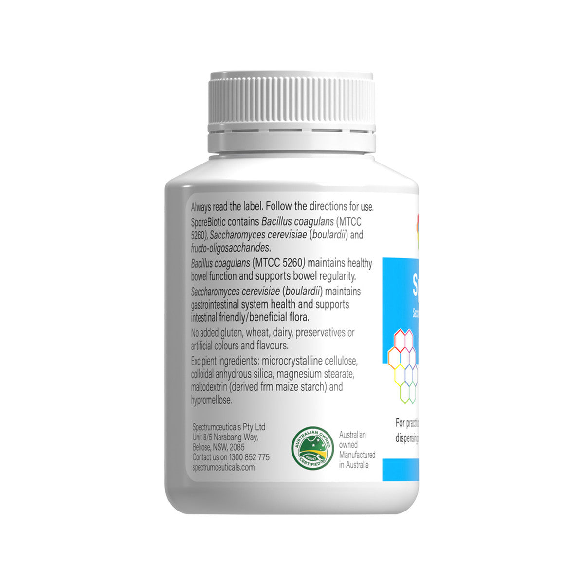 image of Spectrumceuticals SporeBiotic 90c on white background