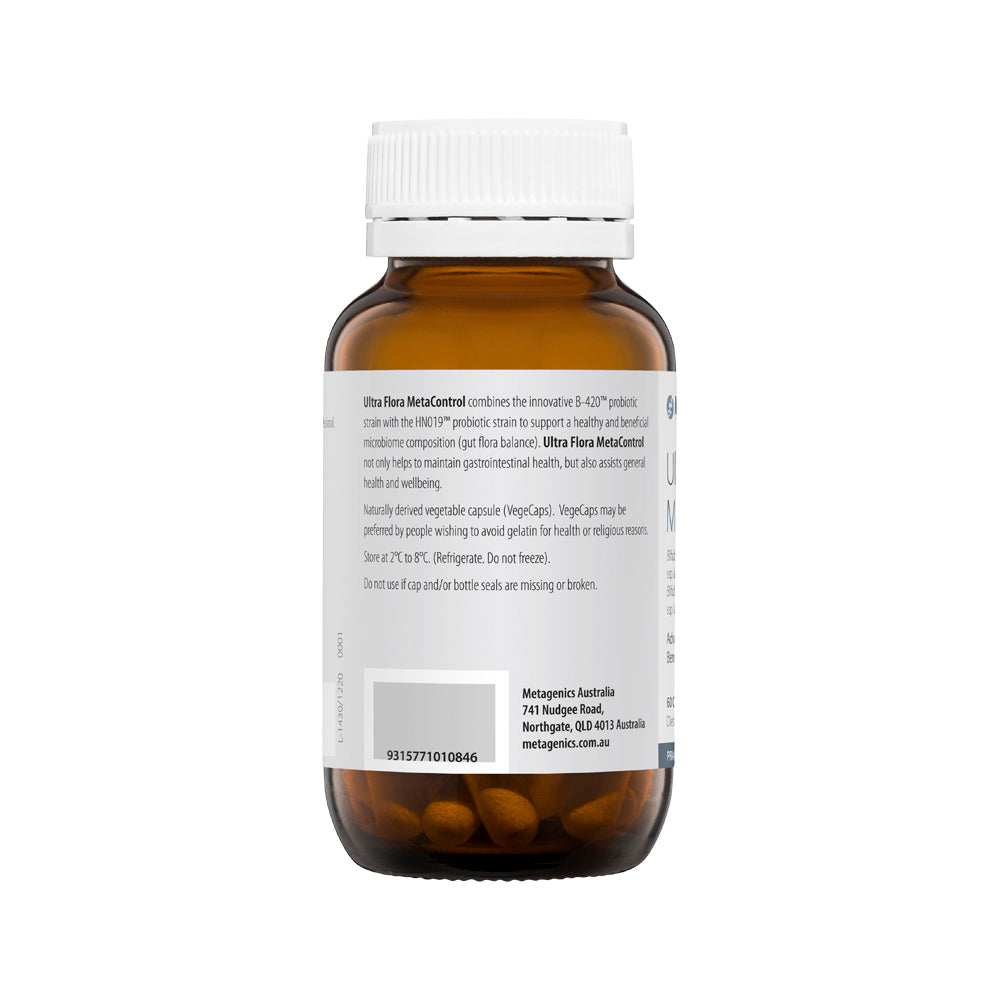 image of Metagenics Ultra Flora MetaControl 60vc on white background
