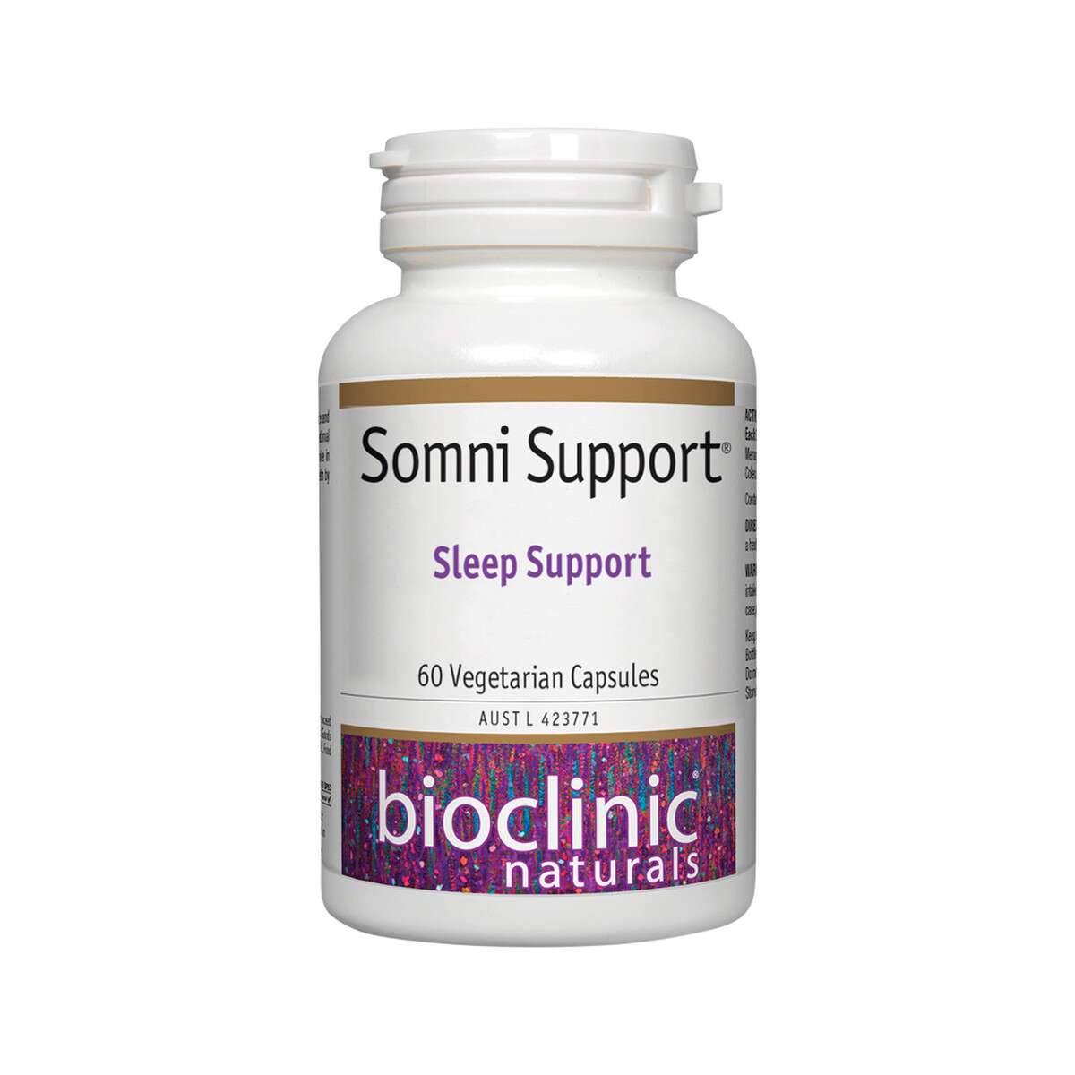image of Bioclinic Naturals Somni Support (Sleep Support) 60vc on whitebackground