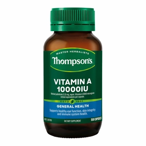 image of Thopmson's Vitamin A 10000 IU on white background