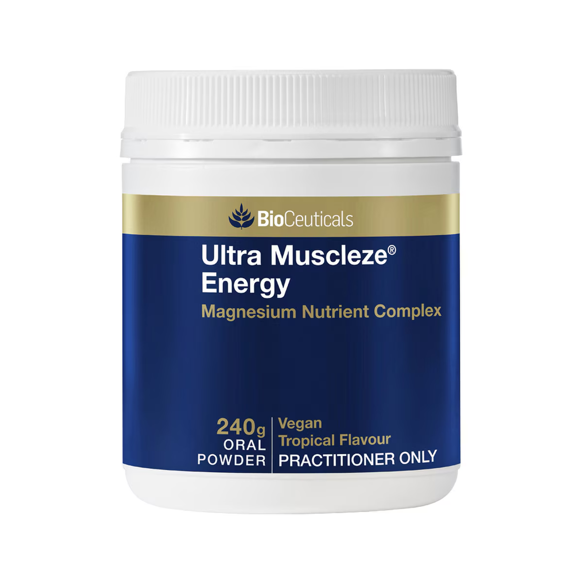 image of BioCeuticals Ultra Muscleze Energy 240g on white background 
