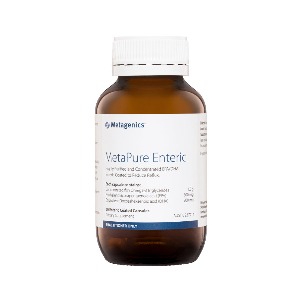 image of Metagenics MetaPure Enteric 60c on white background 
