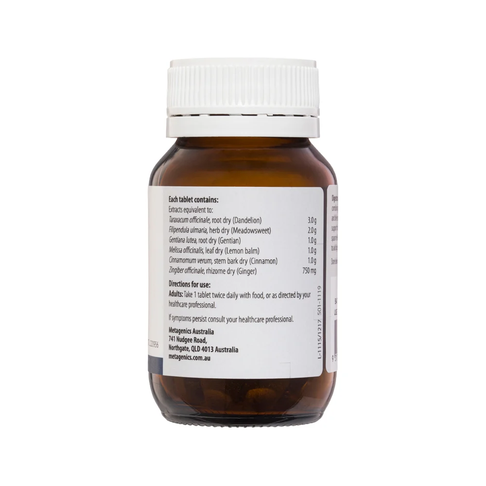 image of Metagenics Digestex 30t on white background