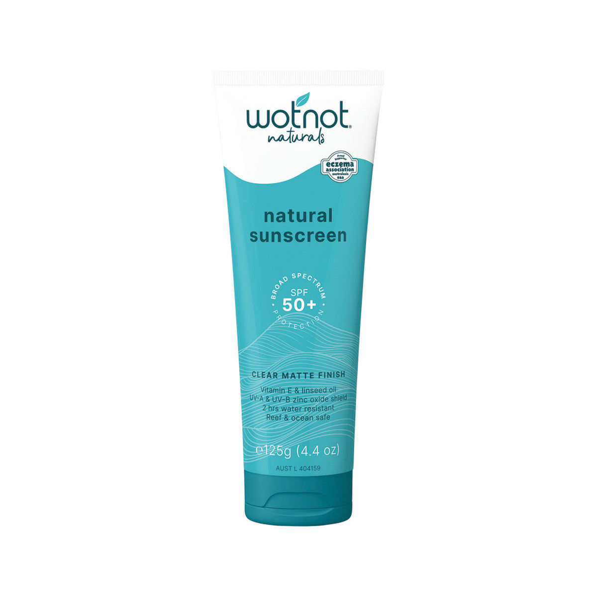 image of Wotnot Naturals Natural Sunscreen SPF 50+ 125g on white background
