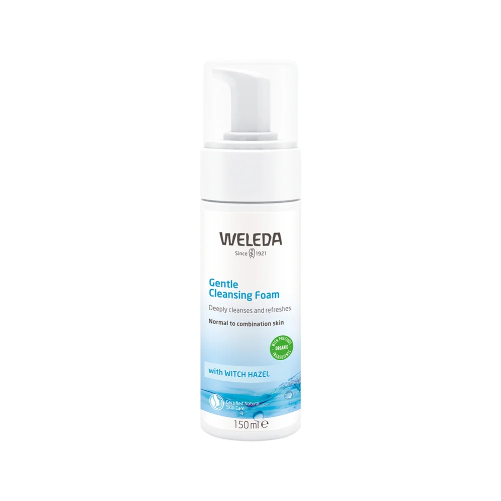 image of Weleda Gentle Cleansing Foam with Witch Hazel 150ml on white background