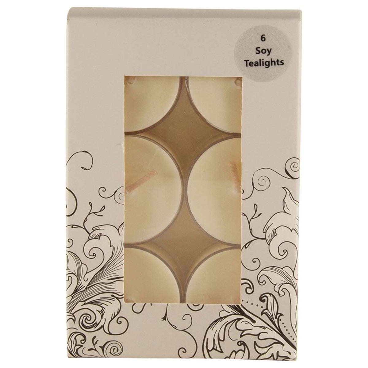 image of =Livinia Naturals Soy Tea Light Candles x 6 Pack on white background