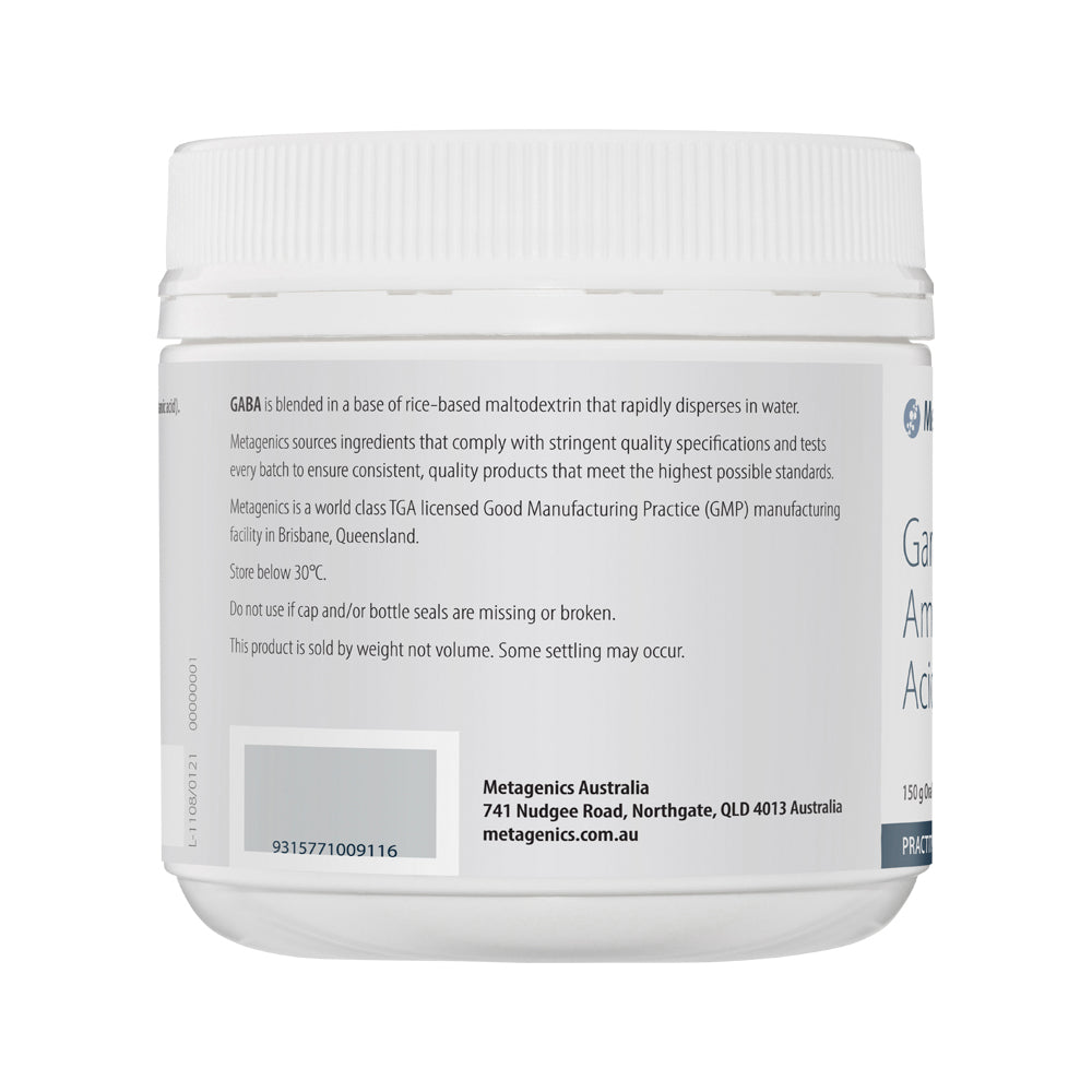 image of Metagenics Gamma-Aminobutyric Acid (GABA) 150g on white background