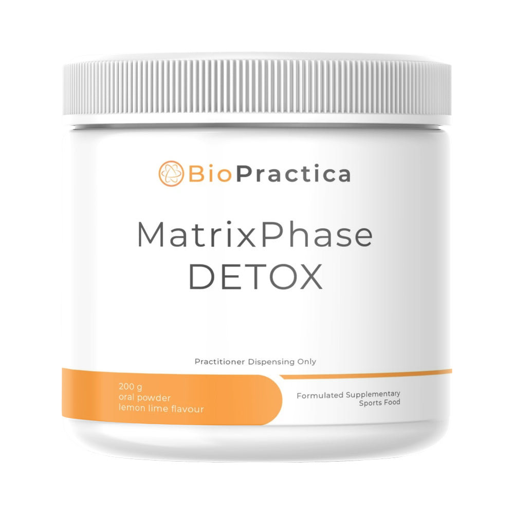 image of Bio-Practica MatrixPHASE Detox Powder 200g on white background 