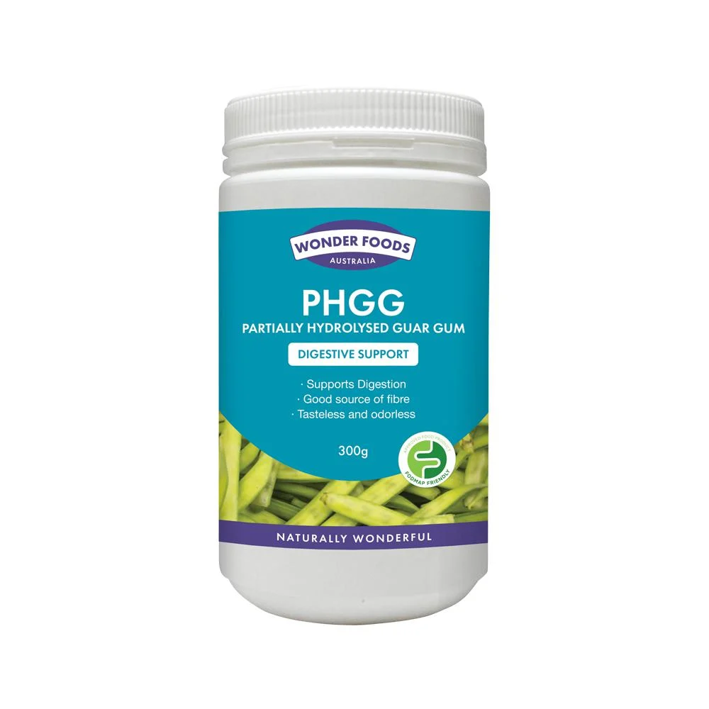 image of Wonder Foods Partially Hydrolysed Guar Gum 300g on white background