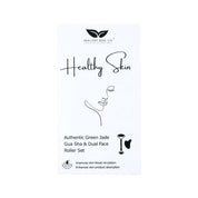 image of Healthy Bod. Co Healthy Skin Authentic Green Jade Gua Sha & Dual Face Roller Set on white background