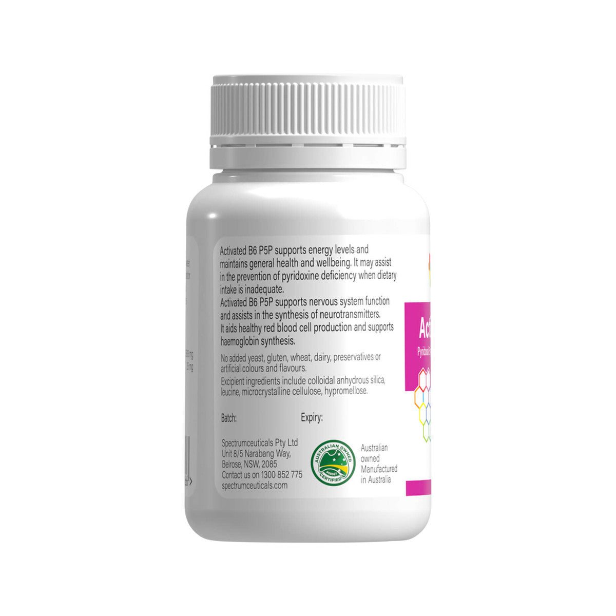 image of Spectrumceuticals Activated B6 P5P 120vc on white background