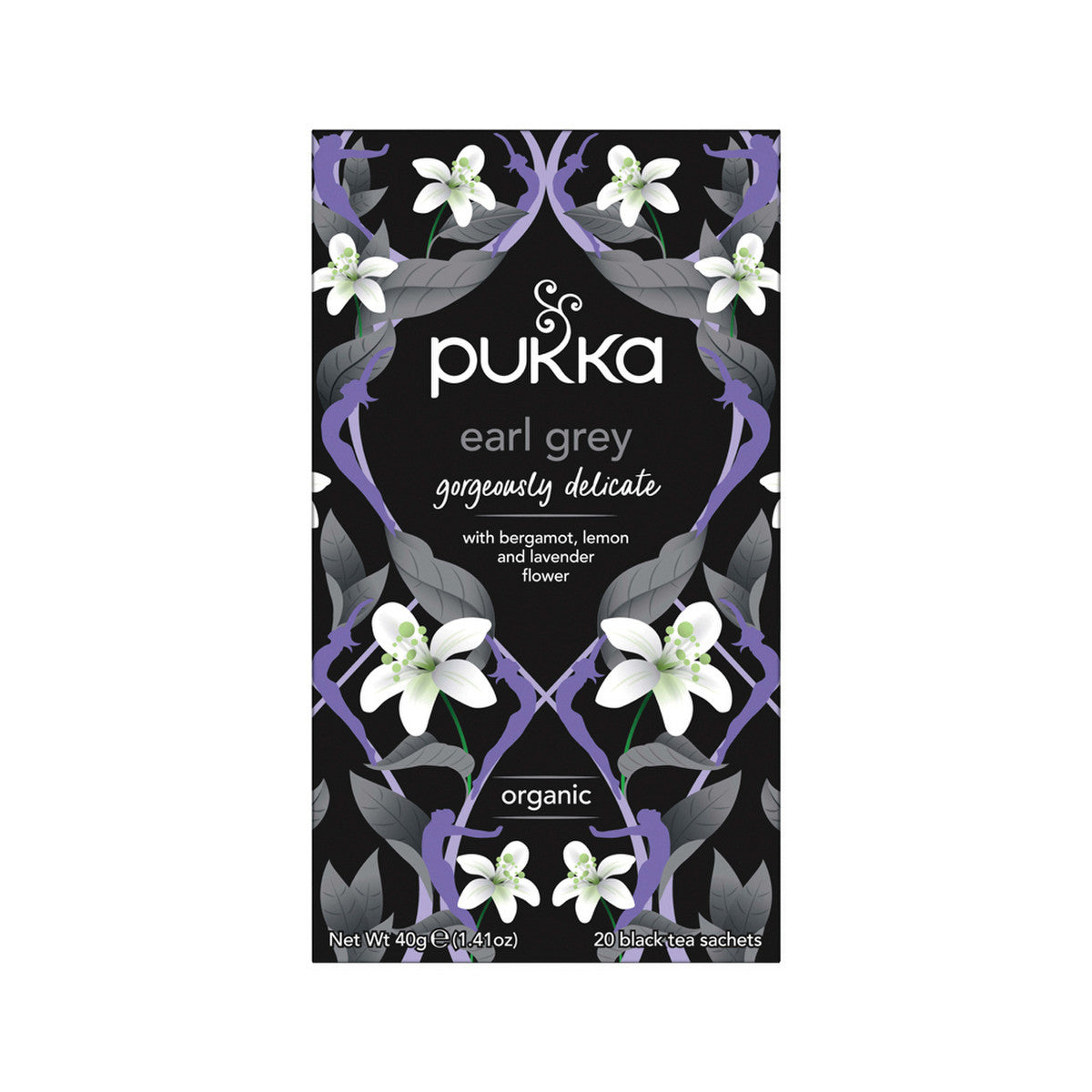 image of Pukka Organic Gorgeous Earl Grey x 20 Tea Bags on white background