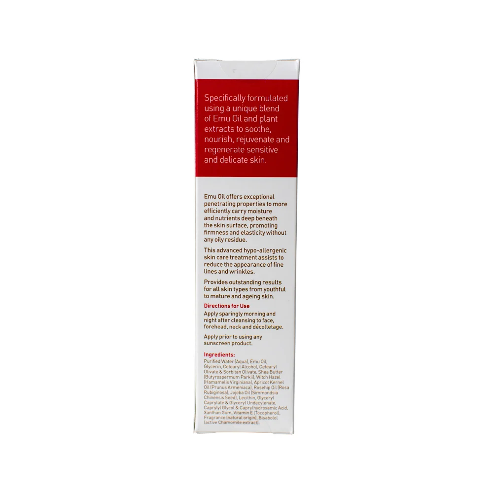 image of Emu Tracks Emu Oil Moisturiser (Activated Skin Care for Sensitive & Delicate Skin) 55g on white background